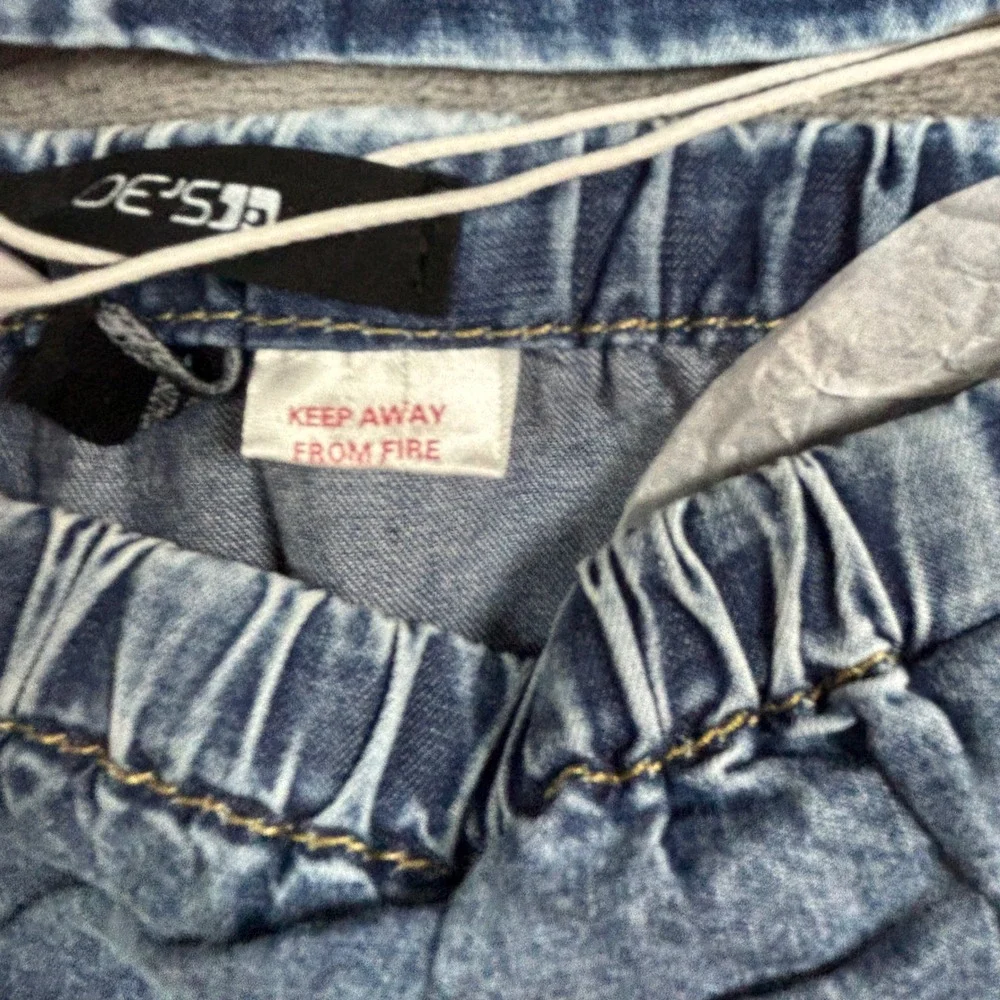 Joe's Baby Girl 2pc Acid Wash Denim Ruffle Top and Bloomers Set 12M JGS258223